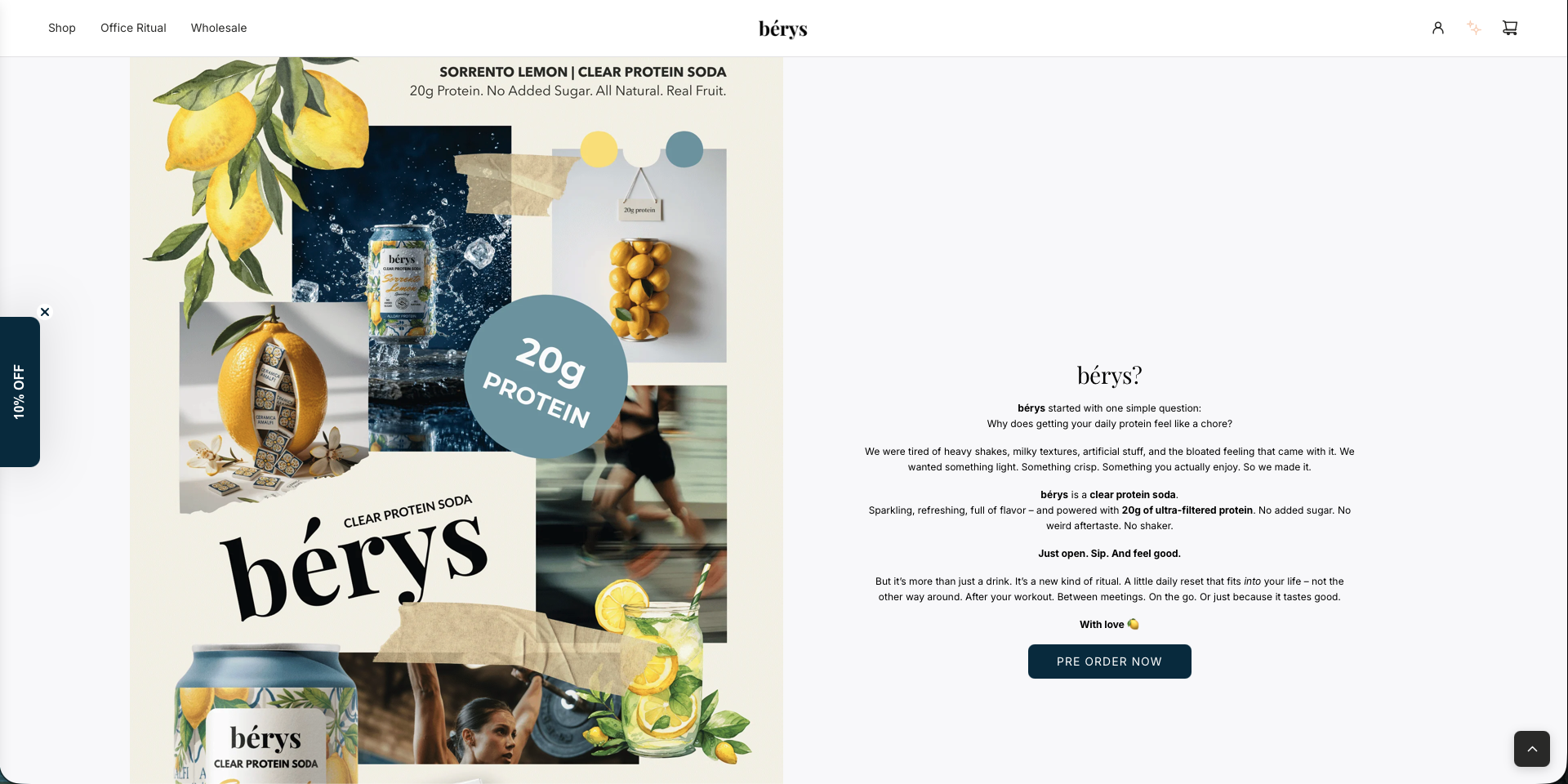 bérys brand section